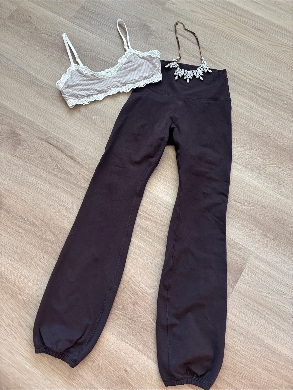 OFFLINE by Aerie Brown Cinch Ankle Leggings